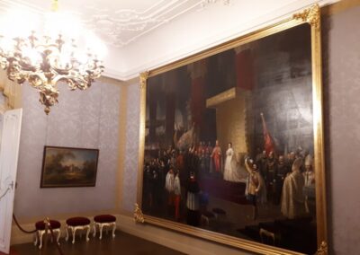 Koronázási ünnepség festményen