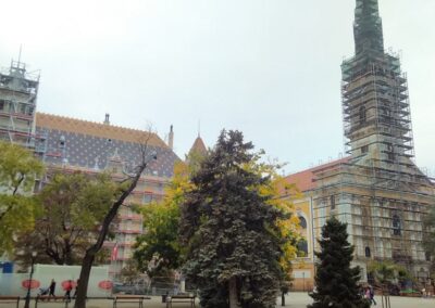 Felújítás alatt: Városháza és Nagytemplom